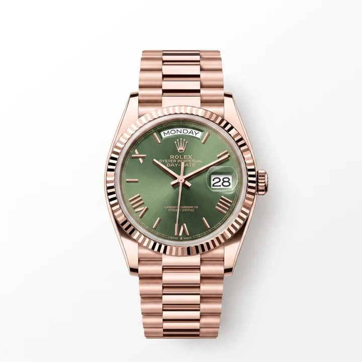 Rolex Day-Date 40 Everose Olive 228235 — luksusowe zegarki Katowice